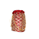 Traditional Handmade Cotton Red Potli Bag with Beads and Mirror Work